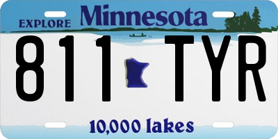 MN license plate 811TYR