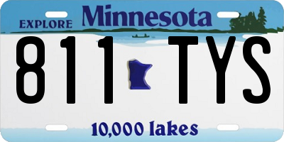 MN license plate 811TYS