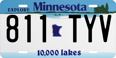 MN license plate 811TYV