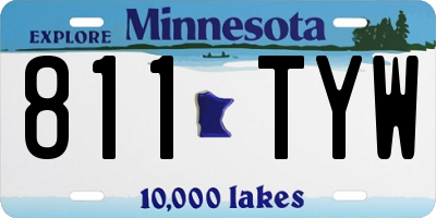 MN license plate 811TYW