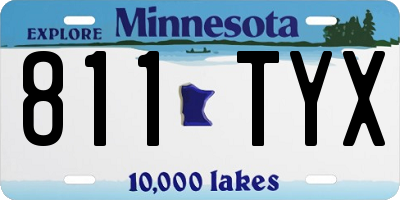 MN license plate 811TYX