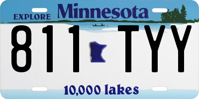 MN license plate 811TYY