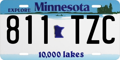 MN license plate 811TZC