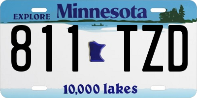 MN license plate 811TZD