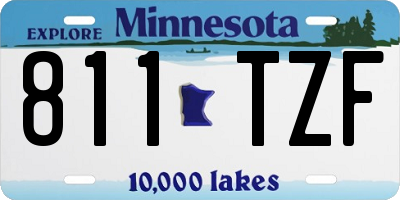 MN license plate 811TZF