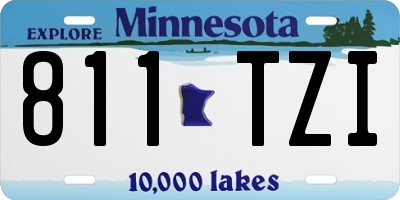 MN license plate 811TZI