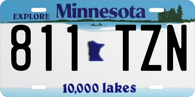 MN license plate 811TZN
