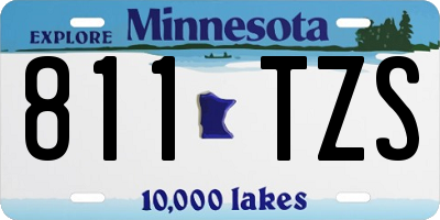 MN license plate 811TZS