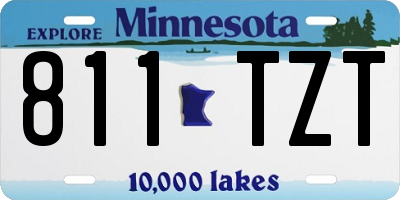 MN license plate 811TZT