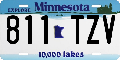 MN license plate 811TZV