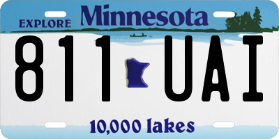 MN license plate 811UAI