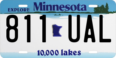 MN license plate 811UAL