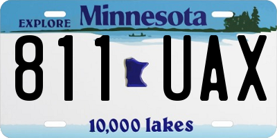 MN license plate 811UAX
