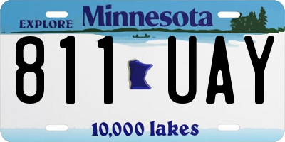 MN license plate 811UAY