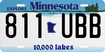 MN license plate 811UBB