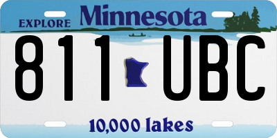 MN license plate 811UBC