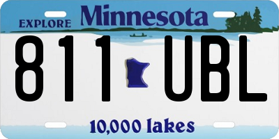 MN license plate 811UBL