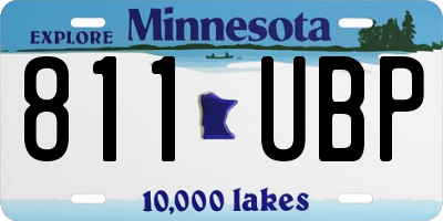 MN license plate 811UBP