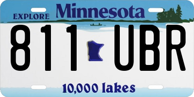 MN license plate 811UBR