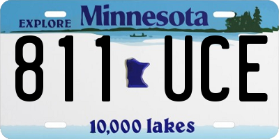 MN license plate 811UCE