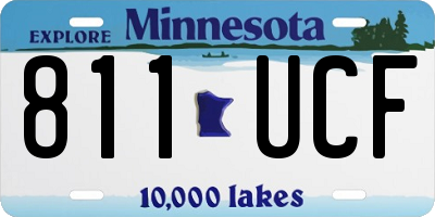 MN license plate 811UCF