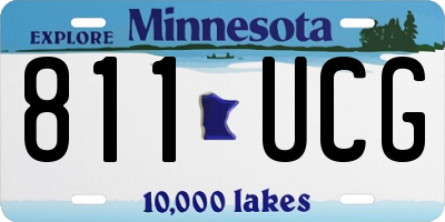 MN license plate 811UCG