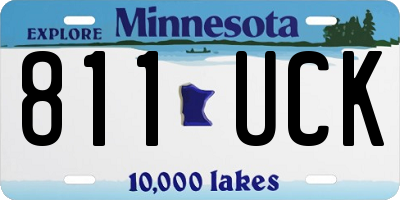 MN license plate 811UCK