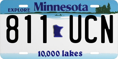 MN license plate 811UCN