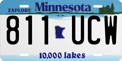 MN license plate 811UCW