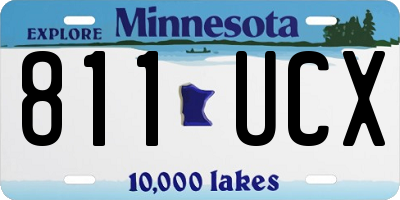 MN license plate 811UCX