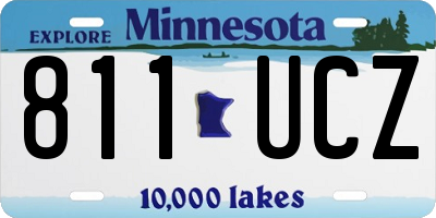 MN license plate 811UCZ