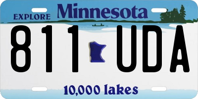 MN license plate 811UDA