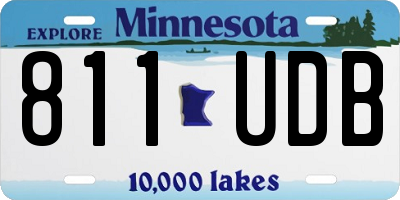 MN license plate 811UDB