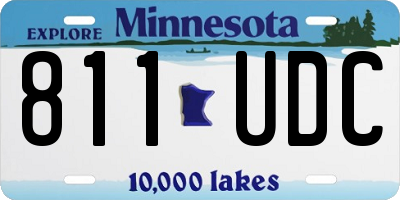 MN license plate 811UDC