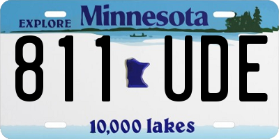 MN license plate 811UDE