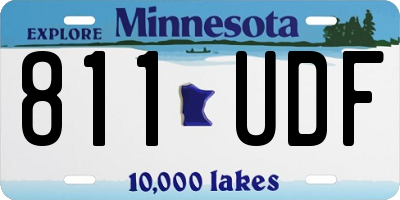 MN license plate 811UDF