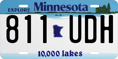 MN license plate 811UDH