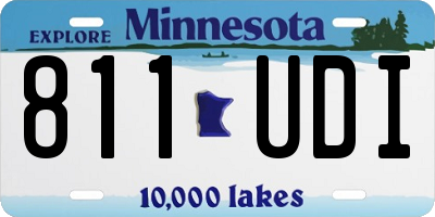 MN license plate 811UDI