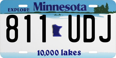 MN license plate 811UDJ