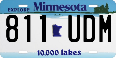 MN license plate 811UDM