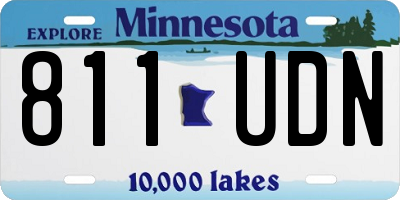 MN license plate 811UDN