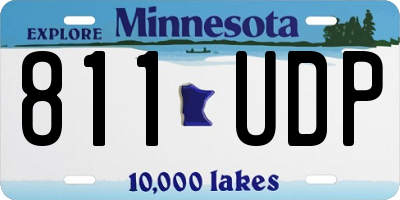 MN license plate 811UDP