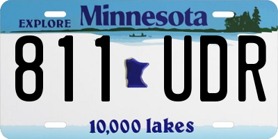 MN license plate 811UDR