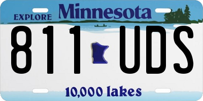 MN license plate 811UDS