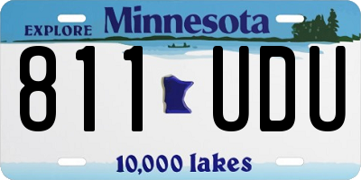 MN license plate 811UDU