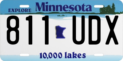 MN license plate 811UDX