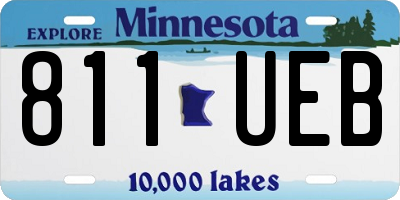 MN license plate 811UEB