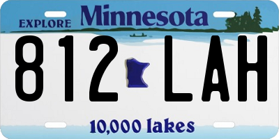 MN license plate 812LAH