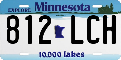 MN license plate 812LCH