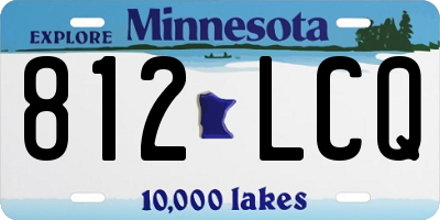 MN license plate 812LCQ